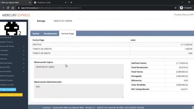 Presentación Mercury Express Web смотреть онлайн