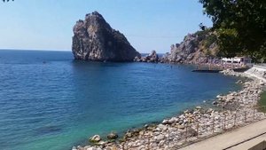 Пляжи Крыма. Городской пляж Симеиза