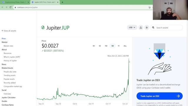 Jupiter JUP CRYPTO PUMPING UP in value! massive 300% growth last month! People getting rich fast!