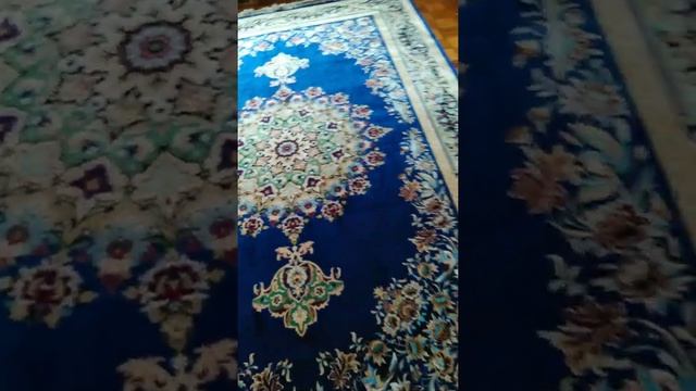 Шелковый ковер Фаравахар (видео отчет покупательницы из города Тирасполь) смотреть онлайн