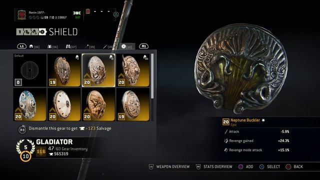 For Honor 3 Gladiator unique epic Trident+Buckler sets Imperium,Neptune,Mercury смотреть онлайн