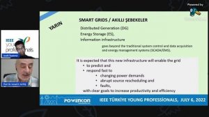 Yenilenebilir Enerji Sistemleri ve Akıllı Şebekeler