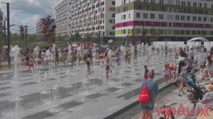 Торжественный запуск фонтана в ЖК Грин Парк в Москве 2022