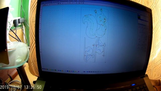 Нанесение контура на изделие с двух сторон. смотреть онлайн