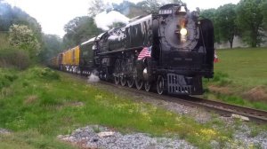 Union Pacific 844 arriving at Forrest City, AR 03/30/12
