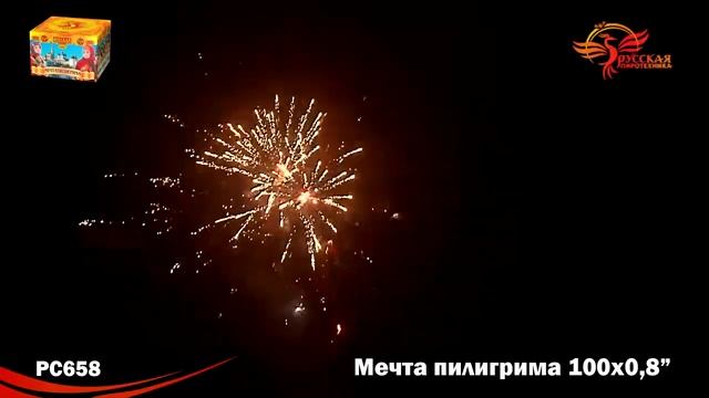 Фейерверк Мечта пилигрима - 100 залпов (РС658) смотреть онлайн