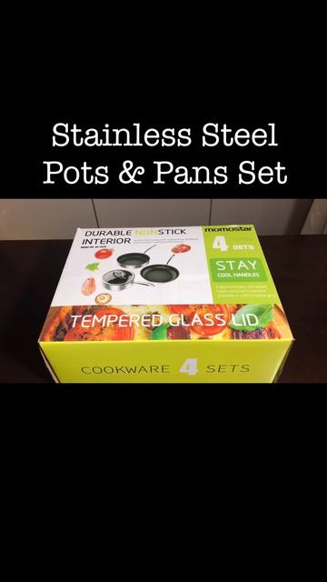 🥘Stainless Steel Pots and Pans Set, Induction Cookware 4-Piece with Lid | What's Inside the Box? смотреть онлайн