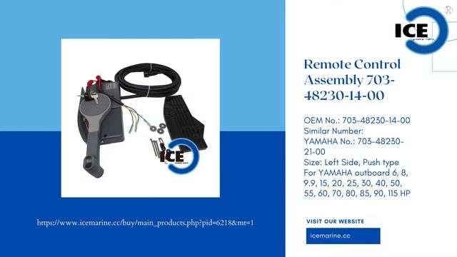 Remote Control Assembly 703-48230-14-00, Marine Outboard Taiwan смотреть онлайн