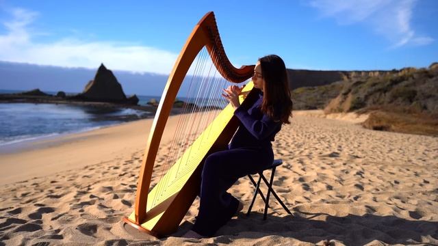 1 Hour of Peaceful Ocean Harp Music ｜ Sarah Bhalla