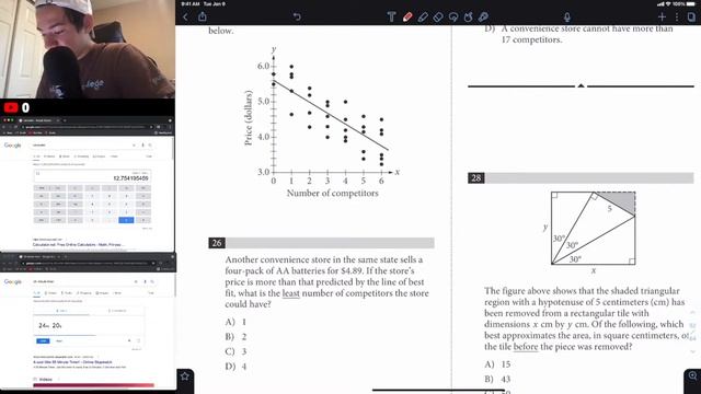 SAT MATH MARATHON DAY 2 - APRIL 2017 CALCULATOR (IN REAL TIME!) смотреть онлайн
