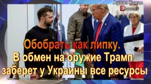 Обобрать как липку. В обмен на оружие Трамп заберет у Украины все ресурсы