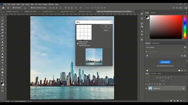 Transform Panorama Photo into 360° Photography in Photoshop смотреть онлайн