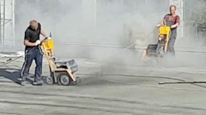 Наплавляемая кровля. Нарезка швов для демонтажа покрытия