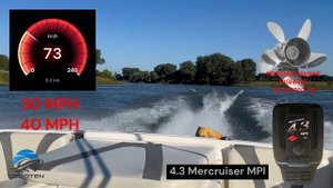 Mercruiser 4.3 MPI Top Speed Mercury High Five Prop Bayliner #Mercruiser #Speedboat #Topspeed
