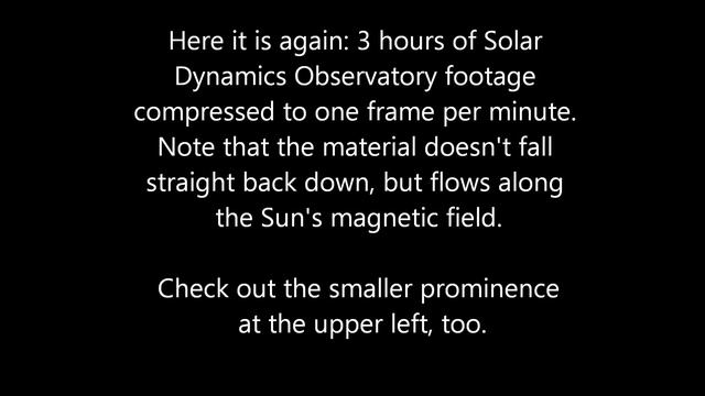 A towering fountain erupts from the Sun смотреть онлайн