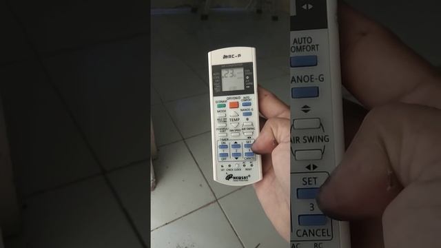 cara setting Remote AC PANASONIC Universal 🙏 смотреть онлайн