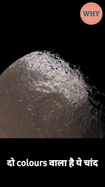 Why is Iapetus black and white? | #facts #viral #shorts #why #moon #spacefacts #earth #sun
