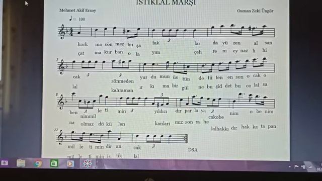İSTİKLAL MARŞI SOLFEJ VE OKUNUŞU-Devrim Savaş AKTEPE смотреть онлайн