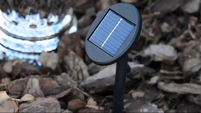 Plow & Hearth Mercury Glass Solar Lighted Gazing Ball And Pedestal on QVC смотреть онлайн