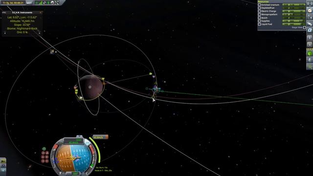 KSP 1 3 карьера с модами #122 посадка и прелет с Кошмара на Гол