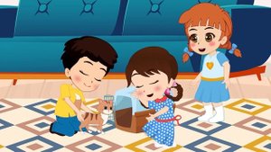 3 Şarkı Bir Arada🚔🏚️🪥Eğitici ve Eğlenceli Bebek ve Çocuk Şarkıları🎵Çizgi Film👶Aliş ile Zeliş🎈