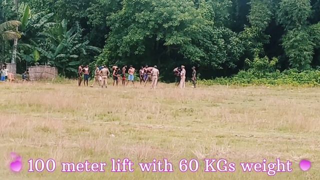 100 meter Fireman lift with 60 KGs weight, Target :- 40 Seconds / Unakoti District, Kumarghat 🔥🔥 смотреть онлайн