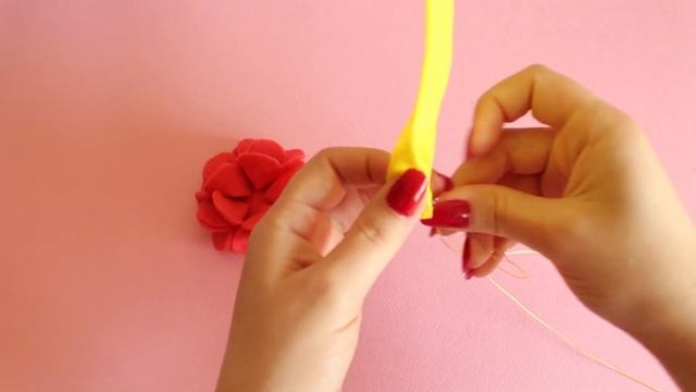 Felt Flower #5 - DIY : How to make easy Felt Flower / Spring Crafts - Felt Craft . смотреть онлайн