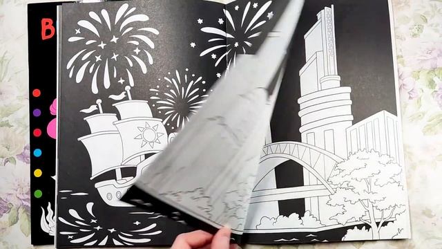 Планета Земля. "Волшебный черный". Очень яркие рисунки без помарок. Раскраска с черными страницами.