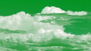 Облака зеленый экран Clouds green screen 5