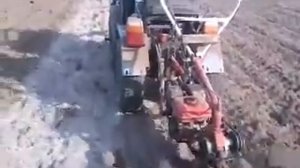 фреза на самодельном мини тракторе