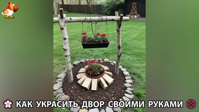 Как украсить двор дома фото идеи (49) 🏡 для дачи и сада своими руками 🌷🪻🌺💮