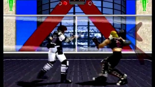 Fighters Megamix Sega Saturn 1P Mode as Janet