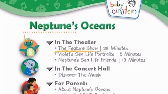 Baby Einstein Neptune’s oceans 2010 dvd menu смотреть онлайн