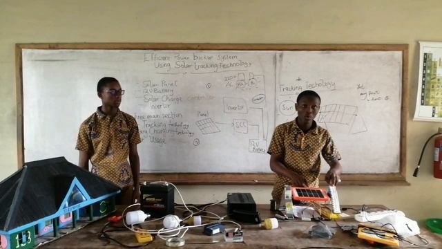KNUST SHS STEMNOVATION PROJECT: EFFICIENT POWER BACKUP SYSTEM USING SOLAR TRACKING TECHNOLOGY.