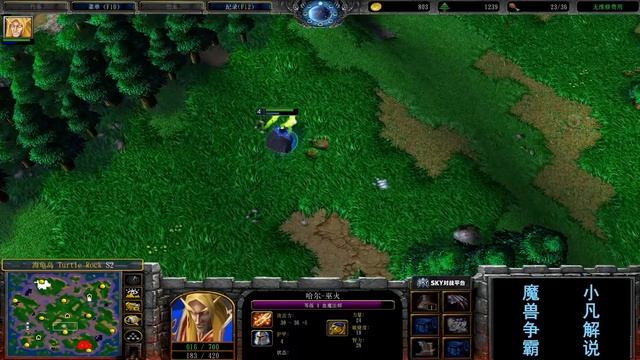 FQQ练级惨被抓，只靠一个血法师，打出成吨伤害！魔兽争霸3 смотреть онлайн