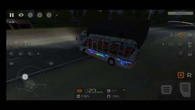 Mod bussid Isuzu Nmr restu bunda full Strobo full animasi