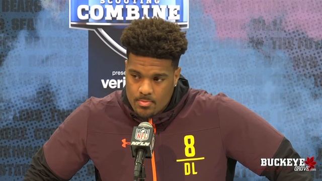 Ohio State Buckeyes Football: Dre'mont Jones at the NFL Combine смотреть онлайн