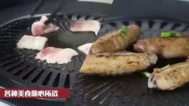 Stainless Steel Grill Pan Non-Stick Barbecue Stovetop Pan Smokeless Roasting смотреть онлайн