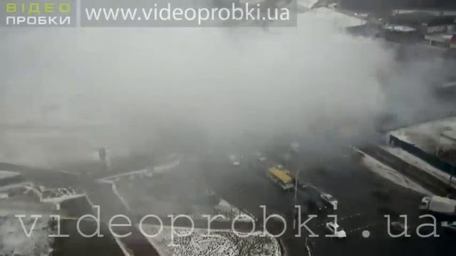 17 декабря утром горели Позняки (Ускоренная видеозапись) смотреть онлайн