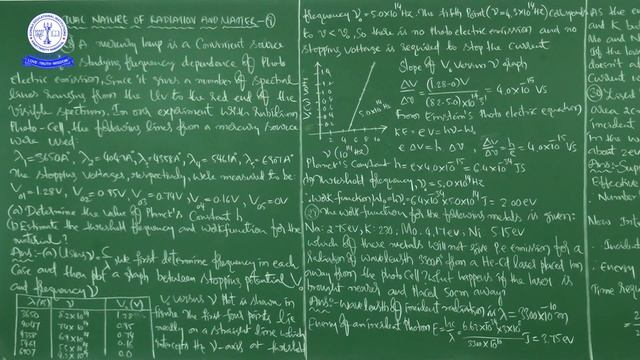 PHY 12TH DUAL NATURE OF RADIATION AND MATTER NUMERICAL 9