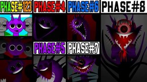 Phase 1-2 VS Phase 3 VS Phase 4 VS Phase 5 VS Phase 6 VS Phase 7 VS Phase 8 in Incredibox Sprunki!