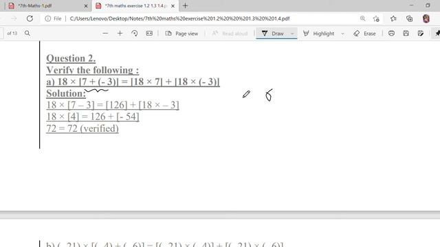 7th Standard Math's Chapter 1 Part 3 смотреть онлайн