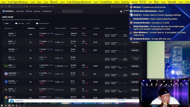 LIVE Meme Coin Trading on SOL, Pump.FUN Strategies & Tools! VeVe Fam Hangout, APEX Giveaway!