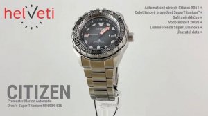 Citizen Promaster Marine Automatic Diver's Super Titanium NB6004-83E