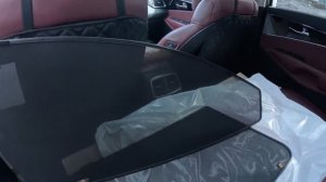 Шторки ТРОКОТ, на передние боковые стёкла для KIA Sorento prime, TR0742-01 с резиновой окантовкой.