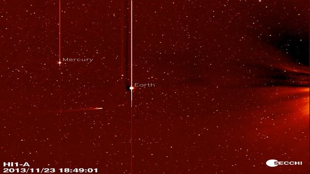 Kometa ISON na kameře sondy STEREO-A смотреть онлайн