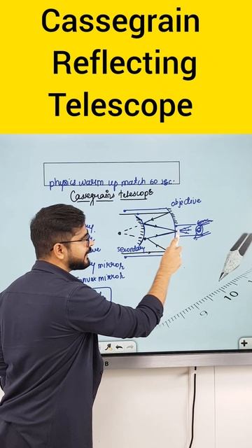 Cassegrain Reflecting Telescope | Ray Optics Class 12 | warm-up match with physics Sachin sir смотреть онлайн