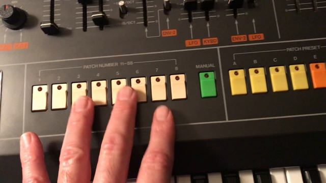 Jupiter 8 Demonstration #5  Function:Patch Buttons discussed