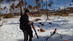 Самодельная машинка для метания тарелок №2