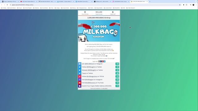 Solana Meme Coin Milkbag will die 100 Mio Mcap jetzt! Solana Meme Coin Deutsch